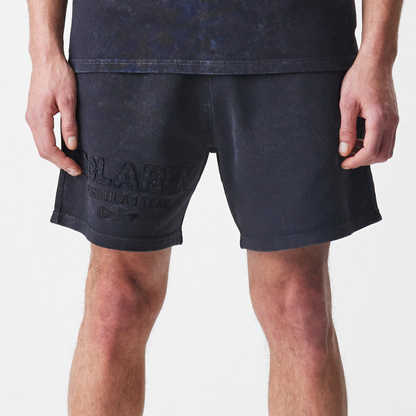 McLaren Racing New Era Vintage Wash Black Shorts