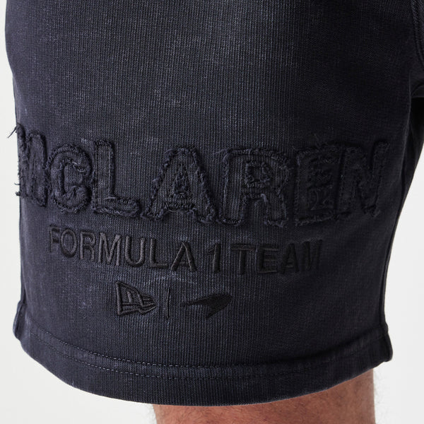 McLaren Racing New Era Vintage Wash Black Shorts