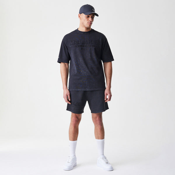 McLaren Racing New Era Vintage Wash Black Shorts