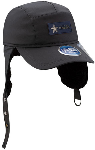 Dallas Cowboys New Era Sideline 2025 Cold Weather Runner Dog Ear Adjustable Cap