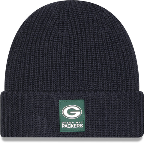 Green Bay Packers New Era NFL 2025 Sideline Cold Weather Cuff Knit Beanie