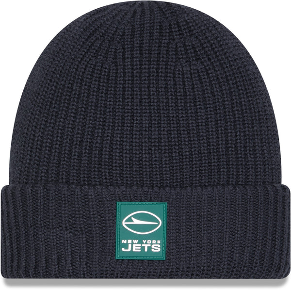 New York Jets New Era NFL 2025 Sideline Cold Weather Cuff Knit Beanie
