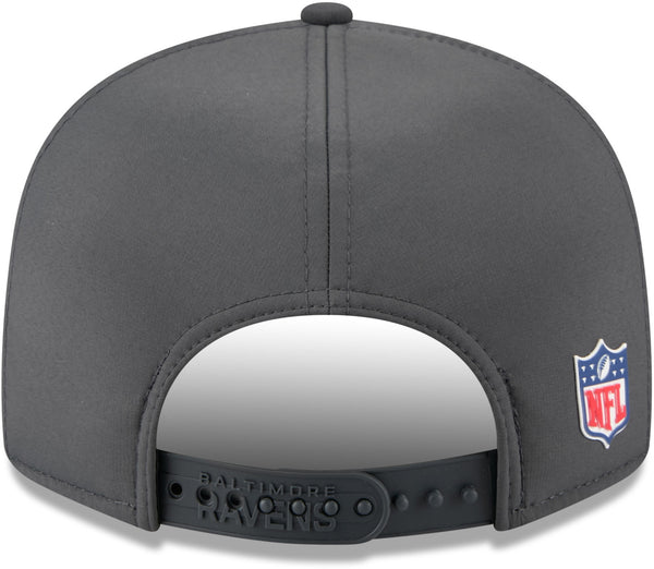 ボルチモア レイブンズ NFL 2023 サイドライン ニュー エラ 9Forty ストレッチ スナップ グレー チーム キャップ