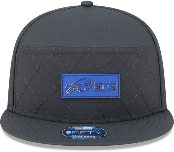 Gorra del equipo Baltimore Ravens NFL 2023 Sideline New Era 9Forty Stretch Snap gris