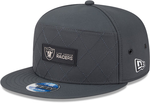 Las Vegas Raiders New Era 9Fifty SP NFL Sideline 2025 Cold Weather Snapback Cap