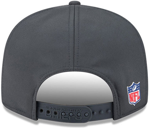 Gorra del equipo Baltimore Ravens NFL 2023 Sideline New Era 9Forty Stretch Snap gris