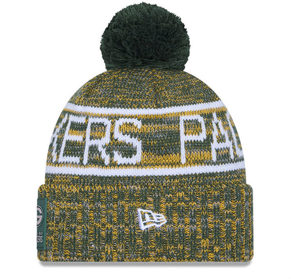 Green Bay Packers New Era NFL 2025 Sideline Cold Weather Sport Knit Bobble Hat