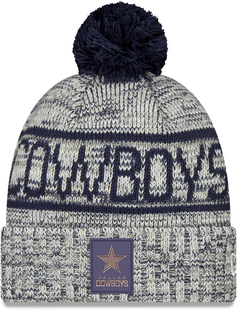 Dallas Cowboys New Era NFL 2025 Sideline Cold Weather Sport Knit Bobble Hat