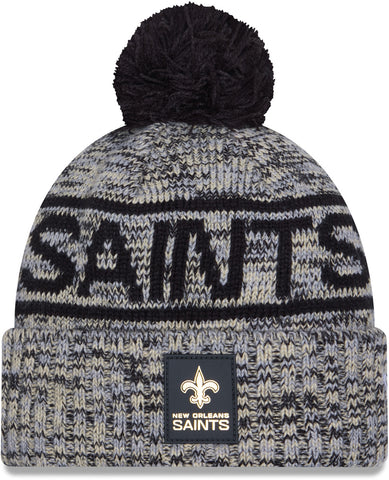 New Orleans Saints New Era NFL 2025 Sideline Cold Weather Sport Knit Bobble Hat