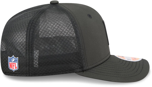 Gorra del equipo Baltimore Ravens NFL 2023 Sideline New Era 9Forty Stretch Snap gris