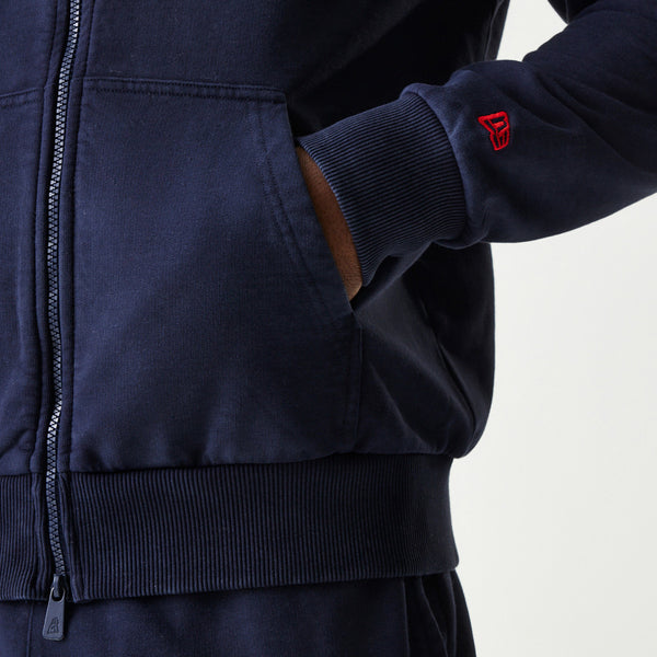 Red Bull Racing New Era Oversized Zip Thru Navy Hoody