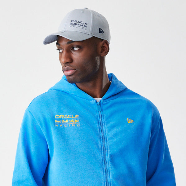 Red Bull Racing New Era Oversized Zip Thru Blue Hoody