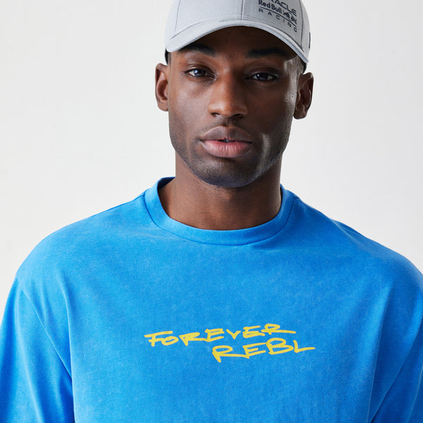 Red Bull Racing New Era Back Graphic Blue Oversized T-Shirt