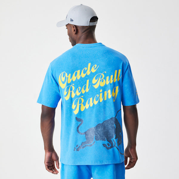 Red Bull Racing New Era Back Graphic Blue Oversized T-Shirt
