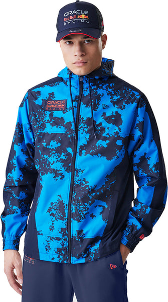 Red Bull Racing New Era Windrunner Hooded Blue Jacket
