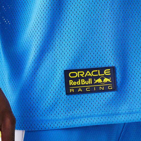 Red Bull Racing New Era Graphic Oversized Blue Mesh T-Shirt