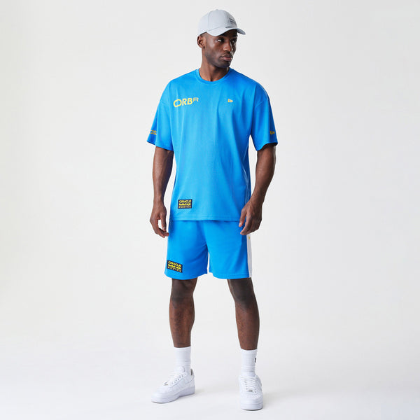 Red Bull Racing New Era Graphic Oversized Blue Mesh T-Shirt