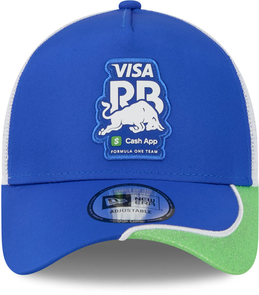 Visa Cash App Racing Bulls New Era Vegas Glitter E-Frame Trucker Cap
