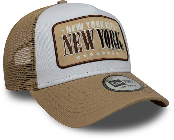 Gorra trucker limpia negra de New Era de los NY Yankees