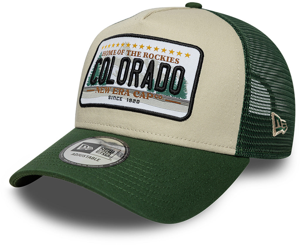 Colorado New Era License Plate Green Trucker Cap
