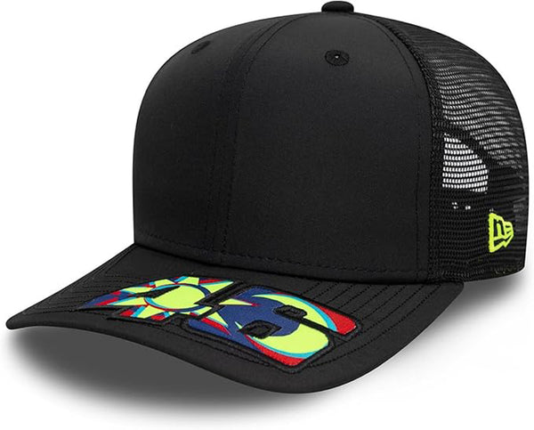 VR46 New Era 9Fifty Moon Sun Black Stretch Snapback Cap