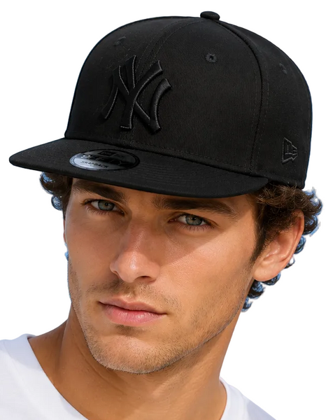 Gorra de béisbol snapback negra/blanca 9Fifty NY Yankees de New Era