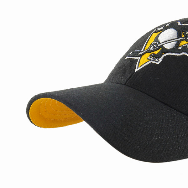 Pittsburgh Penguins 47 Brand MVP Black Ballpark NHL Team Snapback Cap - lovemycap
