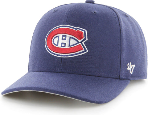 Montreal Canadiens 47 Brand MVP Light Navy Cold Zone Snapback Cap