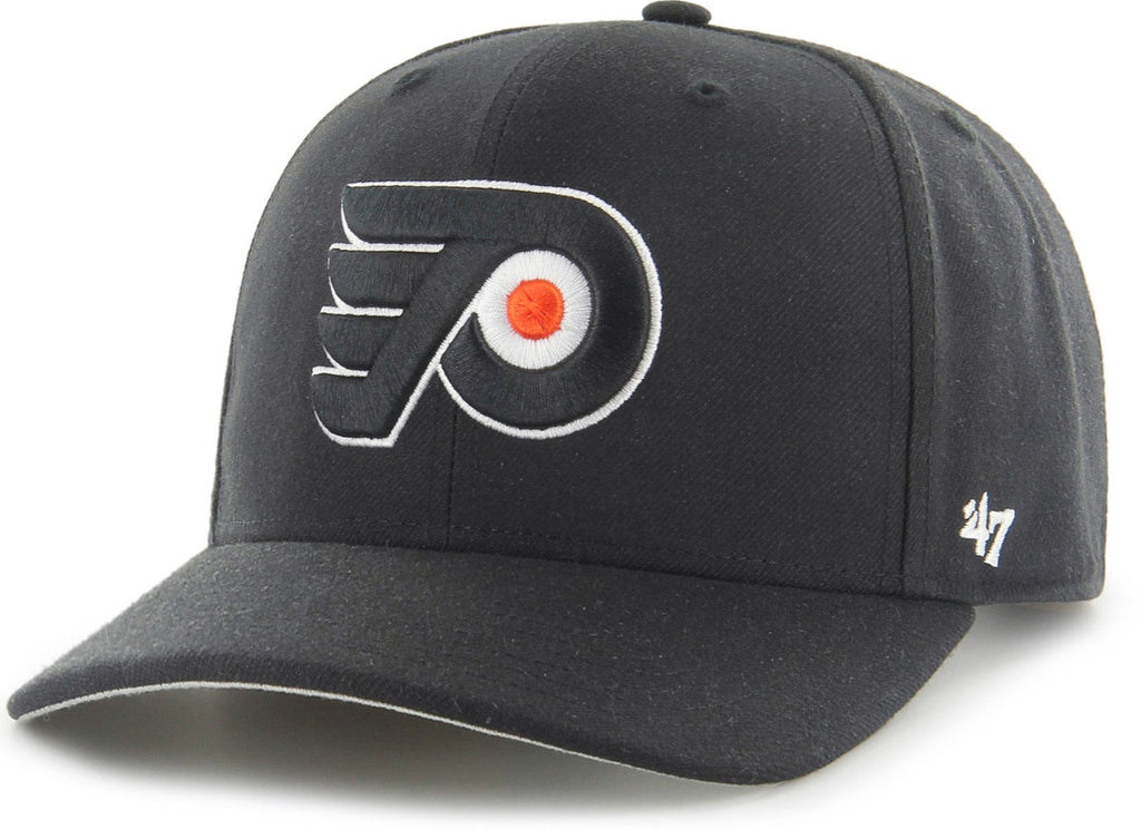 Philadelphia Flyers 47 Brand MVP Black Cold Zone Snapback Cap - lovemycap