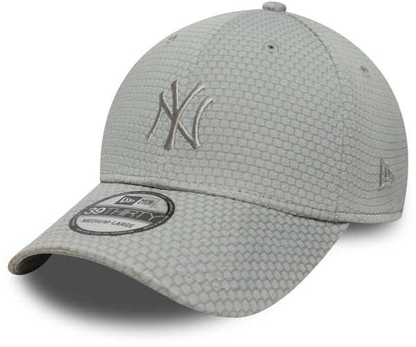 Gray baseball cap with New York Yankees logo on a white background