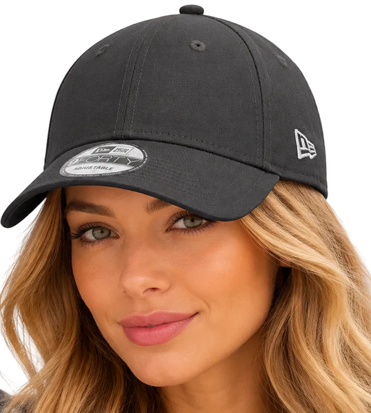 New Era Graphite Grey Baseball Cap 9Forty Basic Adjustable Cap
