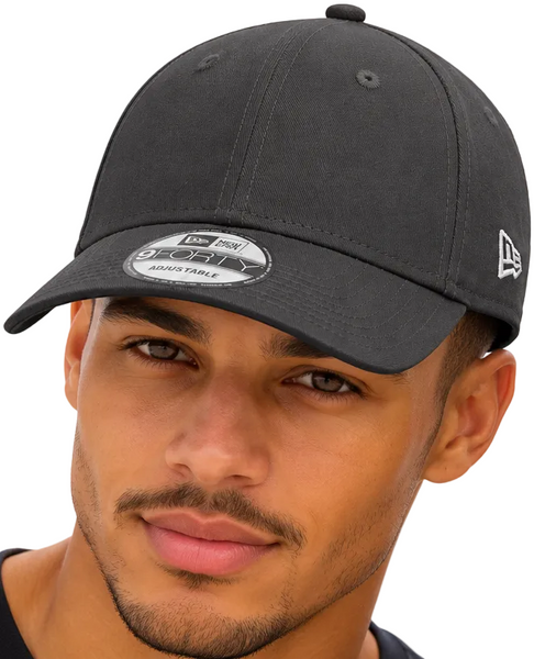 New Era Graphite Grey Baseball Cap 9Forty Basic Adjustable Cap