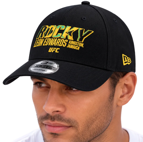 Rocky Leon Edwards UFC New Era 9Forty Black MMA Cap