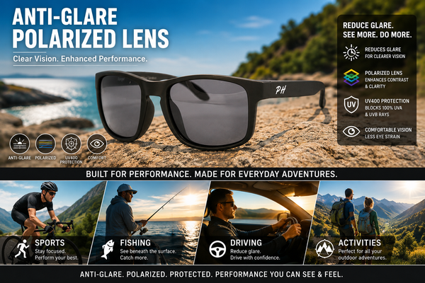 PH Eyewear Ranger Polarised Black Sunglasses