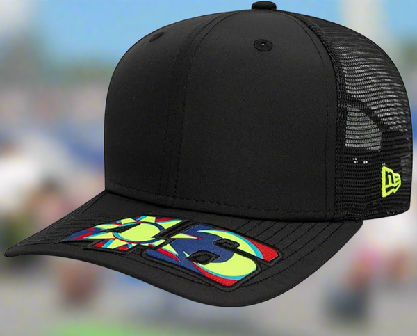 VR46 New Era 9Fifty Moon Sun Black Stretch Snapback Cap