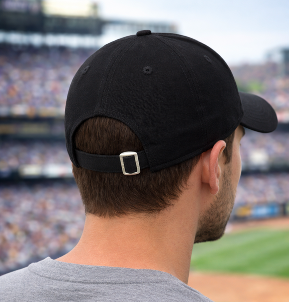 black ny new era baseball cap rear