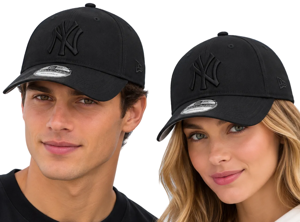New York Yankees All Black Baseball Cap League Essential New Era 9Twenty Cap