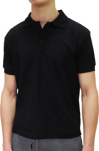 Mens Enfari Short Sleeve Basic Pique Polo Shirt - pumpheadgear, baseball caps