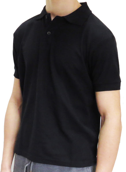 Mens Enfari Short Sleeve Basic Pique Polo Shirt - pumpheadgear, baseball caps