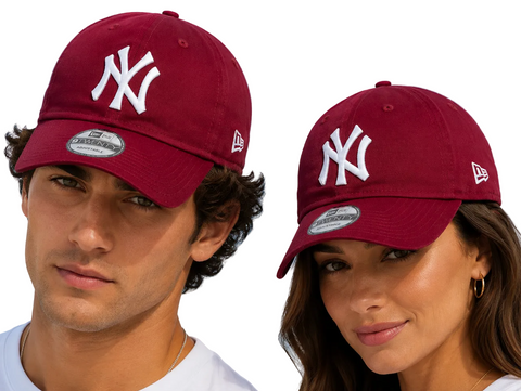 New York Yankees Relaxed Fit Cap New Era 9Twenty League Cardinal Baseball Cap
