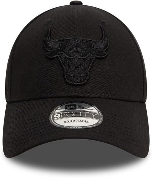 Chicago Bulls New Era 9Forty NBA Essential All Black Team Cap - pumpheadgear, baseball caps