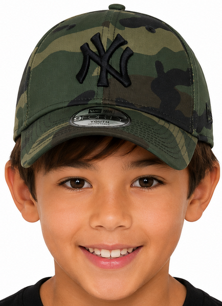 New York Yankees Kids Camo Baseball Cap New Era 9Forty Cap