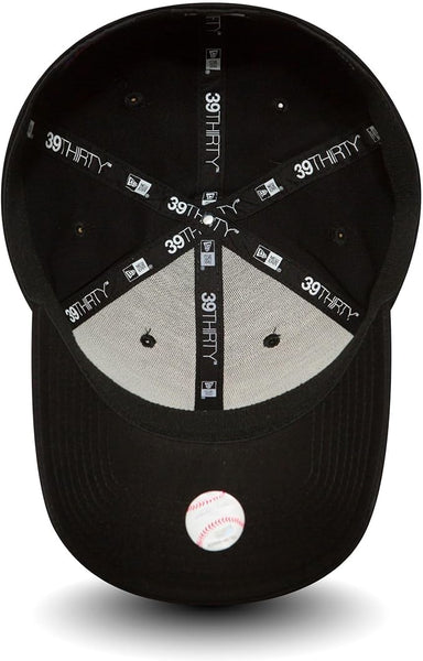 Los Angeles Dodgers New Era 39Thirty League Essential Black Stretch Baseball Cap - lovemycap