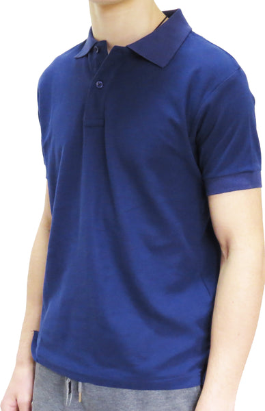 Mens Enfari Short Sleeve Basic Pique Polo Shirt - pumpheadgear, baseball caps