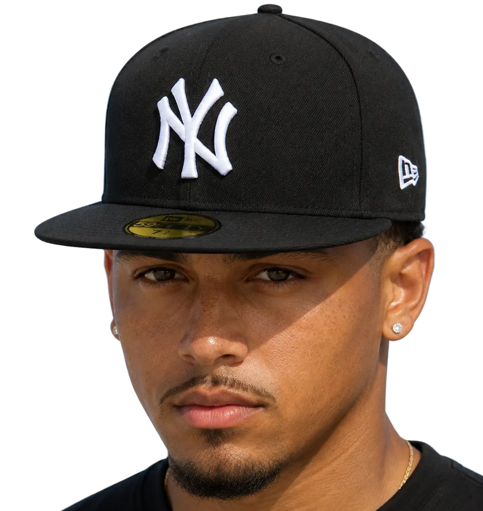 New York Yankees New Era 59Fifty MLB Black Fitted Baseball Cap - pumpheadgear, baseball caps