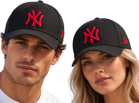 New York Yankees Black/Red Baseball Cap League Essential New Era 9Twenty Cap