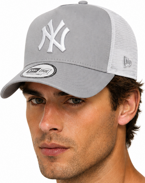 Gorra Trucker gris Clean de los NY Yankees de New Era