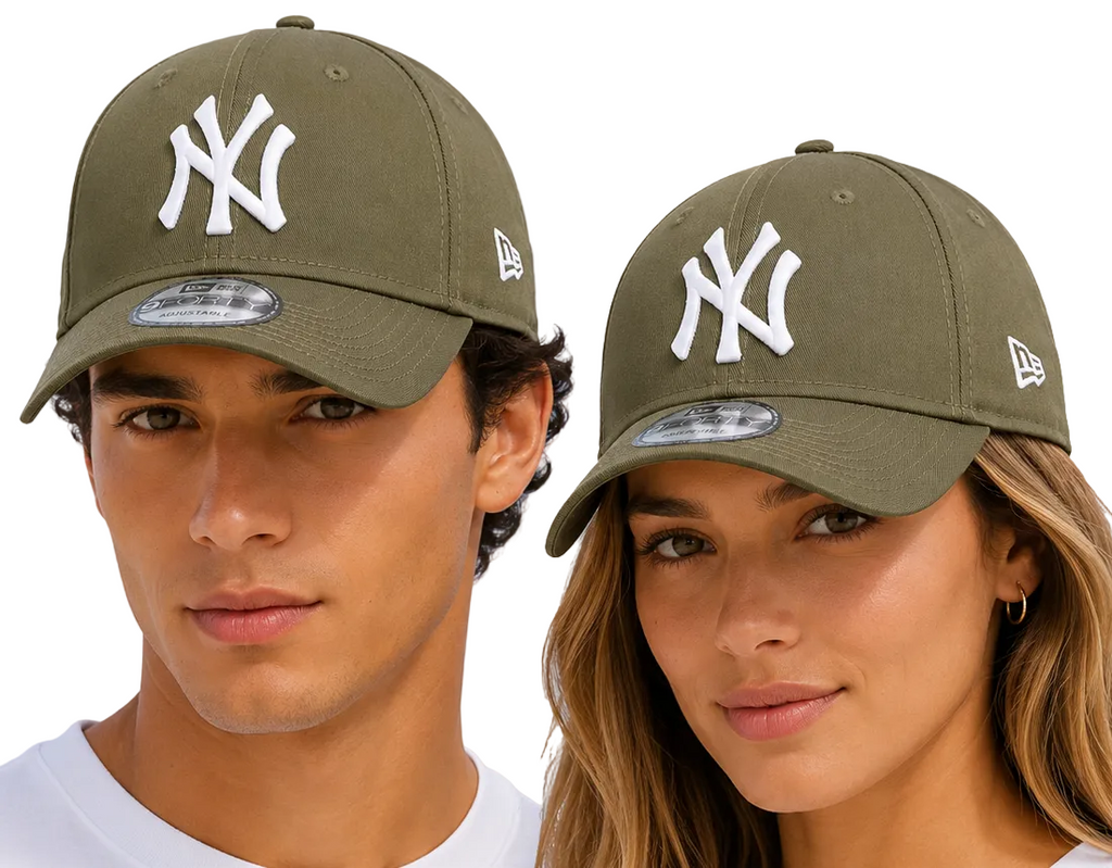 New York Yankees Olive Green Baseball Cap League Basic New Era 9Forty Cap