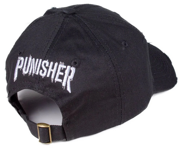 Marvel Comics The Punisher Destroyed Black Cap - pumpheadgear, baseball caps