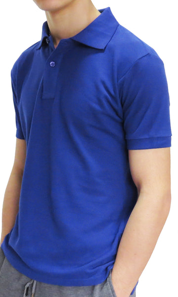 Mens Enfari Short Sleeve Basic Pique Polo Shirt - pumpheadgear, baseball caps